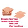 10Pcs 0.3/0.5/0.8/1.0/1.2/1.5/2.0mm Laptop Copper Strip Shim Thermal Pad Heatsink Sheet for GPU CPU Chip Cooling (Color : Copper, Size : 1.5mm) view 2