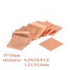 10Pcs 0.3/0.5/0.8/1.0/1.2/1.5/2.0mm Laptop Copper Strip Shim Thermal Pad Heatsink Sheet for GPU CPU Chip Cooling (Color : Copper, Size : 1.5mm) view 3