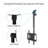 THEGA Adjustable Ceiling TV Mount Bracket - Full Motion 360 Rotation Tilt Swivel Ceiling TV Mount, Fits Most 26-65 Inch LED Screens, Adjustable Tilt TV Ceiling Mount view 3