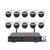10CH 5MP Wireless WiFi CCTV Surveillance Camera System with 2T Hard Disk, Outdoor Full HD Home Security Camera Kit with Two Way Audio, Color Night Vision, Human Detection view 1