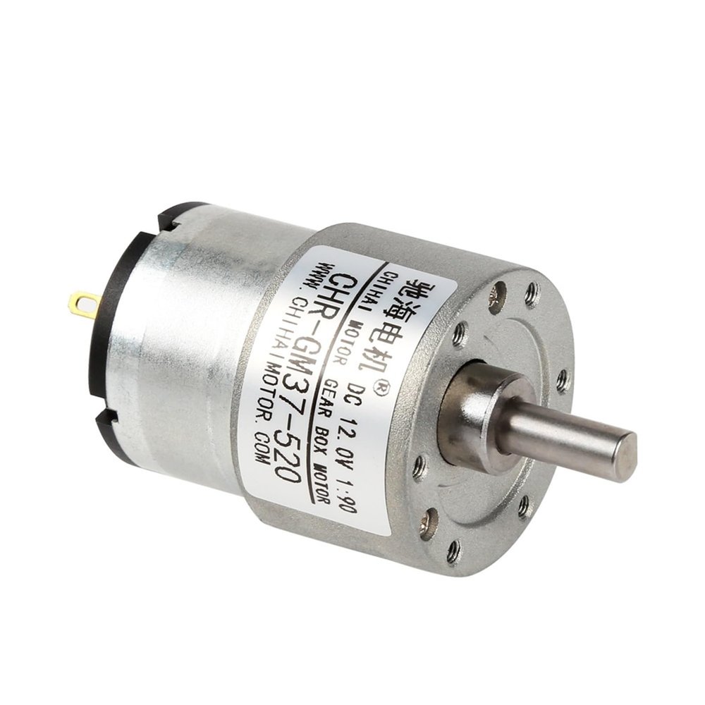 37mm 12V DC 9RPM to1170RPM High 30kg.cm Gear Box Electric Motor (Color : DC 24V, Size : Ratio18 390rpm)