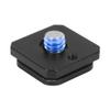NovelGoal Quick Release Cold Shoe Mount Adapter Base 1/4" ARRI Mounting 360 Swivel Screw Tripod for Camera Cage Flash LED Light Monitor Holder (Cold Shoe Plate) view 3
