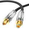 EMK Optical Cable for Soundbar to Tv, Optical Audio Cable Toslink Optical Cable Fibre Optic Cable for Soundbar,TV, Home Theater, DVD Player (16.5Ft/5M) view 1