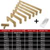 JCAKES Black Cabinet Handle Square Furniture Hardware Stainless Steel Kitchen Door Knobs Cupboard Wardrobe Drawer Pulls 1Pcs view 3