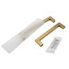 JCAKES Black Cabinet Handle Square Furniture Hardware Stainless Steel Kitchen Door Knobs Cupboard Wardrobe Drawer Pulls 1Pcs view 4