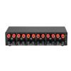 4 in 2 Out Amplifier Passive Switch Selector Speaker Splitter Stereo Switcher Box Selector Switcher Amplifier Speaker Selector view 4
