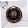 Homoyoyo 5pcs Round Vintage Drawer Handle Decorative Pull Knobs for Cabinets Wardrobes and Furniture Chic Red Bronze Finish Multi-Purpose Accessory for Use view 3