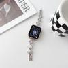 Wristband for Apple Watch 38mm 40mm 41mm 42mm 44mm 45mm 49mm Stainless Steel Accessory Wristband for IWatch 9/8/7/6/5/4/3/2/1/SE Series Women (Silver,42-44-45-49 MM) view 3