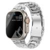 CarXs Wristband for Apple Watch 38mm 40mm 41mm 42mm 44mm 45mm 49mm Titanium Accessory Wristband for IWatch 9/8/7/6/5/4/3/2/1/SE Series Men (Silver,42-44-45-49 MM) view 1