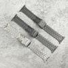 CarXs Wristband for Apple Watch 38mm 40mm 41mm 42mm 44mm 45mm 49mm Titanium Accessory Wristband for IWatch 9/8/7/6/5/4/3/2/1/SE Series Men (Silver,42-44-45-49 MM) view 2