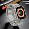 CarXs Wristband for Apple Watch 38mm 40mm 41mm 42mm 44mm 45mm 49mm Titanium Accessory Wristband for IWatch 9/8/7/6/5/4/3/2/1/SE Series Men (Silver,42-44-45-49 MM) view 4