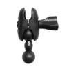 Yoetaun Double Ball for Head Adapter Extension Joint Mount Adapter Connecting Bracket for 17mm Magnetic Car Phone Tablet Holder Ballhead Extensiont Joint Socket (1) view 2