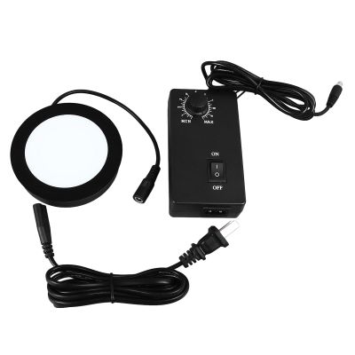 Adjustable Illumination Microscope Bottom Light, Wide Working Distance Range, High Illuminance, 6400K Color Temperature Universal Transmitted LED Light Stage Holder for Laboratory