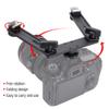 Acouto Aluminum Alloy Camera Bracket Holder Stand with Double Hot Shoe Extension Bar Adjustable Camera Bracket Camera Flash Bracket Flashlight Holder for Camera Flashlight, Acouto37qir20n5k view 3
