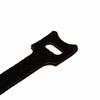 NavePoint 10 Inch Hook and Loop Reusable Strap Cable Cord Wire Ties 25 Pack Black view 4