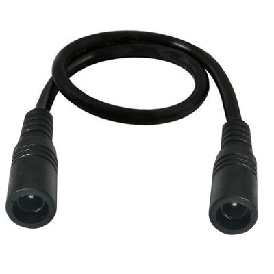 Yoetaun 5.5mmx 2.1mm Female to Female Power Connector Adapter Cable for Led Black Power Supply Adapter Wire Accessorie Short Power Extension Cord