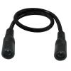 Yoetaun 5.5mmx 2.1mm Female to Female Power Connector Adapter Cable for Led Black Power Supply Adapter Wire Accessorie Short Power Extension Cord view 1