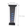 Uonlytech 2pcs USB Hub Port USB Expander Adapter High-Speed Data Transfer Multiple Device Support Desktop Hub for Gaming Consoles Efficient and Stable view 2