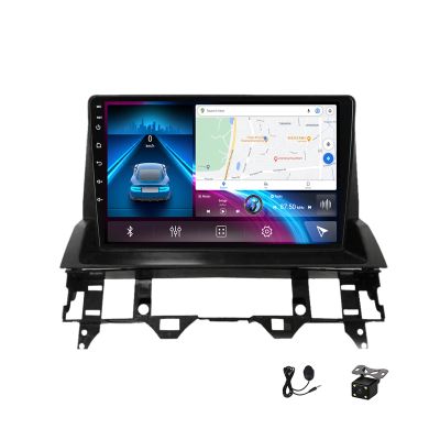 ZimNo Android 12 Car Stereo Radio Audio MP5 Player with Navigation 9 Inch Touchscreen Stereo for Mazda 6 2002~2008 Support 4G/WiFi/FM/SWC/DSP/Auto/Carplay,4g WiFi 6g+128g