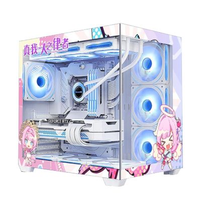 upim Computer Cases,Mid-Tower PC Gaming Case ATX/M-ATX/ITX - Front I/O USB 3.0 /Type-C Port - 270  Panoramic View Tempered Glass Panel - 10 Fan Positions