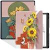 BOZHUORUI Case for 10.2" Kindle Scribe 2022/2024 Tablet - Slim Lightweight PU Leather Book Folio Cover with Pen Holder & Auto Sleep/Wake (Sunflower) view 1