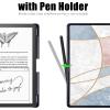 BOZHUORUI Case for 10.2" Kindle Scribe 2022/2024 Tablet - Slim Lightweight PU Leather Book Folio Cover with Pen Holder & Auto Sleep/Wake (Marble) view 3