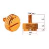 6#-32 Slotted Screw Aluminum Alloy Knurled Hand Tighten Thumbscrew Bolt Computer Case Anodized Color Length 6.5/10/12mm (Color : Purple, Size : 10PCS_6-32X12MM) view 3