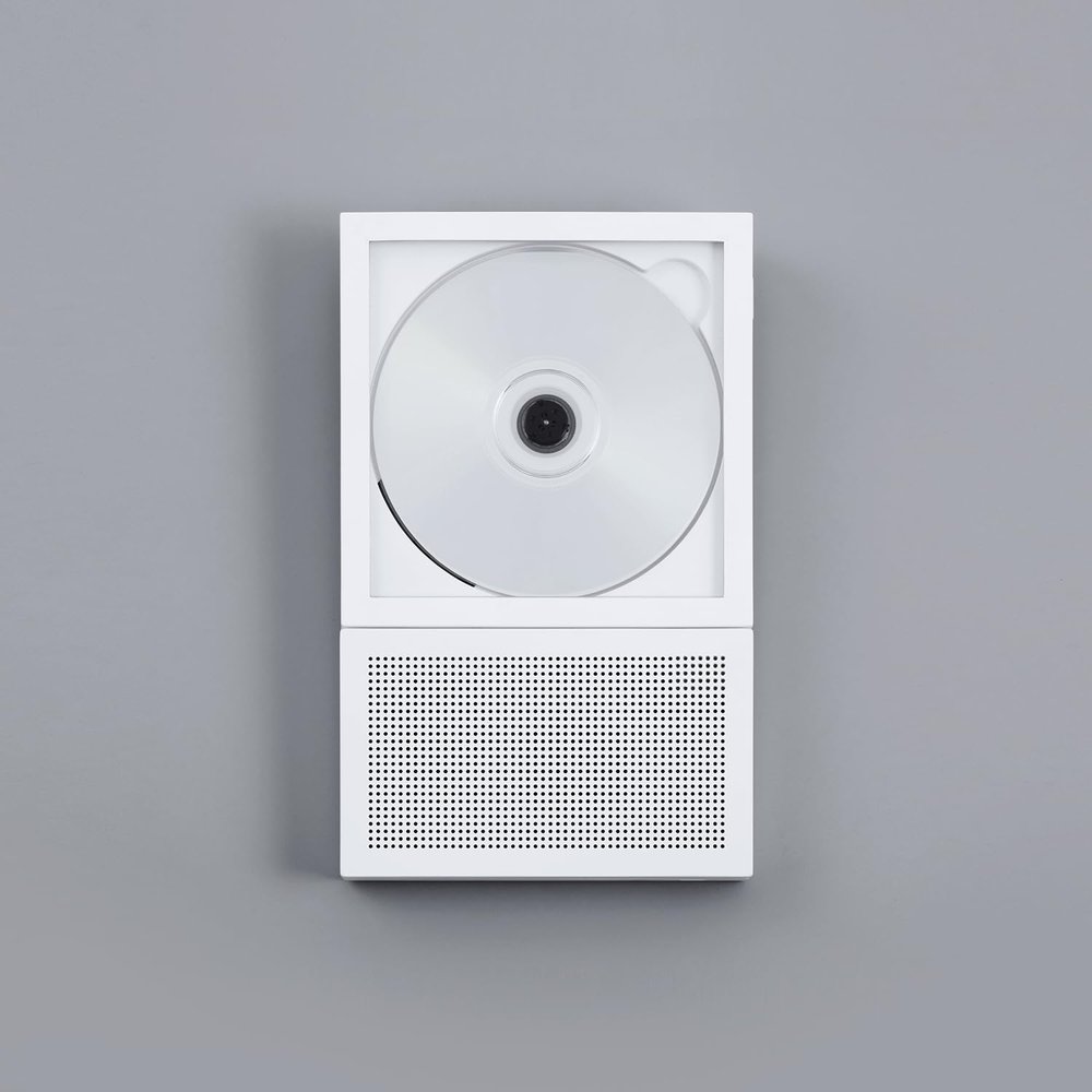 km5 Bluetooth CD Player Instant Disk Audio CP2 (White)