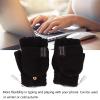 USB Heated Gloves - Electric Half Hand Double Sided Heating for Laptop and Computer, Warm Indoor and Outdoor Winter Gloves(black) view 3