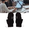 USB Heated Gloves - Electric Half Hand Double Sided Heating for Laptop and Computer, Warm Indoor and Outdoor Winter Gloves(black) view 4