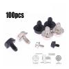 100pcs Toothed Hex 6/32 Computer PC Case Hard Drive Motherboard Mounting Screws for Motherboard PC Case CD-ROM Hard Disk (Color : Sliver) view 2