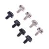 100pcs Toothed Hex 6/32 Computer PC Case Hard Drive Motherboard Mounting Screws for Motherboard PC Case CD-ROM Hard Disk (Color : Sliver) view 3