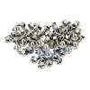 100pcs Toothed Hex 6/32 Computer PC Case Hard Drive Motherboard Mounting Screws view 2