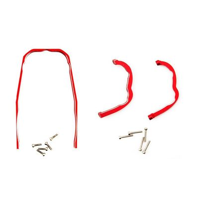 OwlKay Combo Gimbal Bumper Anti-Drop Bar Camera Protector PTZ Aluminum Alloy for for FPV Drone Accessories (Color : Red 2in1)