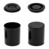 QWORK Film Canisters with Lids, 50 Pcs Plastic Camera Reel Containers 8 OZ, for Scientific Activity Small Accessories, Black view 3