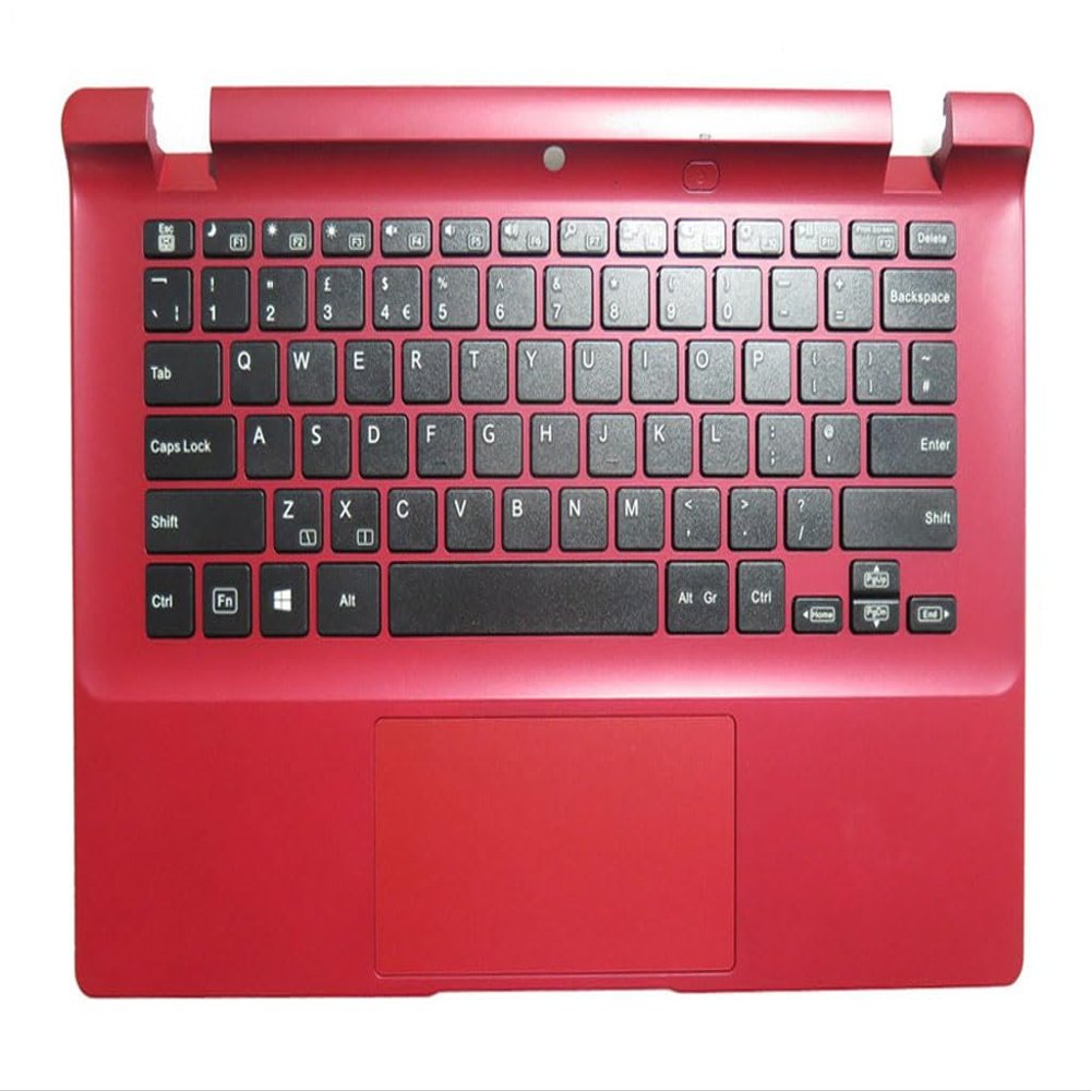 Laptop PalmRest&Keyboard for Venturer Europa 14 Premier United Kingdom UK/GB Red