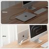 Acrylic Vertical Laptop Stand for Desk,Acrylic Invisible Desktop Notebook Dock,Vertical Laptop Holder Space-Saving Organizer for All MacBook, Surface, Samsung, HP, Dell view 4