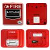QWORK Wired Emergency Sound and Light Fire Alarm Station, 12 / 24V DC Wired Strobe Siren Horn and Dual Action Manual Call Point Panic Button 9-28VDC with 2 Keys view 2