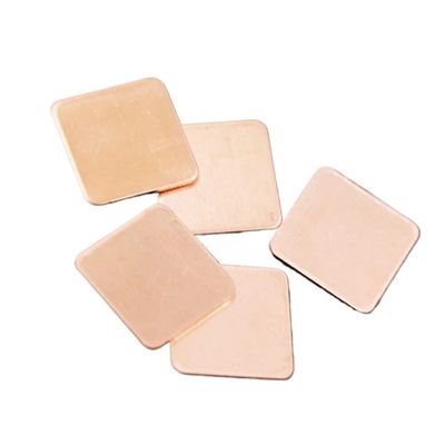 10Pcs 0.1mm/0.3mm/0.5mm/0.8mm/1mm/1.2mm Copper Strip Shim Thermal Pad Heatsink Sheet for GPU CPU Chip Coolin (Color : Copper, Size : 20x20x1.0MM)