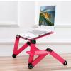Adjustable Folding Computer Stand Lazy Dormitory Office Bed Aluminum Alloy Laptop Desk with Fan Portable view 1