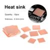 10Pcs 0.3-2.0mm Laptop Copper Strip Shim Thermal Pad Heatsink Sheet for GPU CPU Chip Cooling (Color : Copper, Size : 15x15x2.0mm) view 3