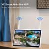 Kittyhok Solar Security Camera Outdoor System with Monitor | 4pcs Wireless Solar Powered Security Camera, Human Detection, Spotlight, for Home Security | 10CH NVR, 10'' IPS Monitor, Local Storage view 3