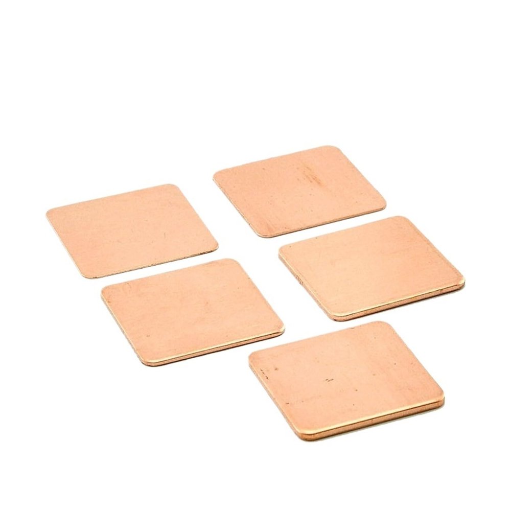 10pcs15x15x0.4mm DIY Copper Shim Heatsink Thermal Pad Cooling for Laptop CPU VGA Chip Cooler Heat Sink