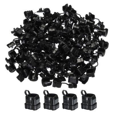 MECCANIXITY 100pcs 6.5-7.5mm Strain Relief Cord Connector Cable Bushing Boot Sleeve for Electric Cable Cord Insulation Protection, 6N3-4