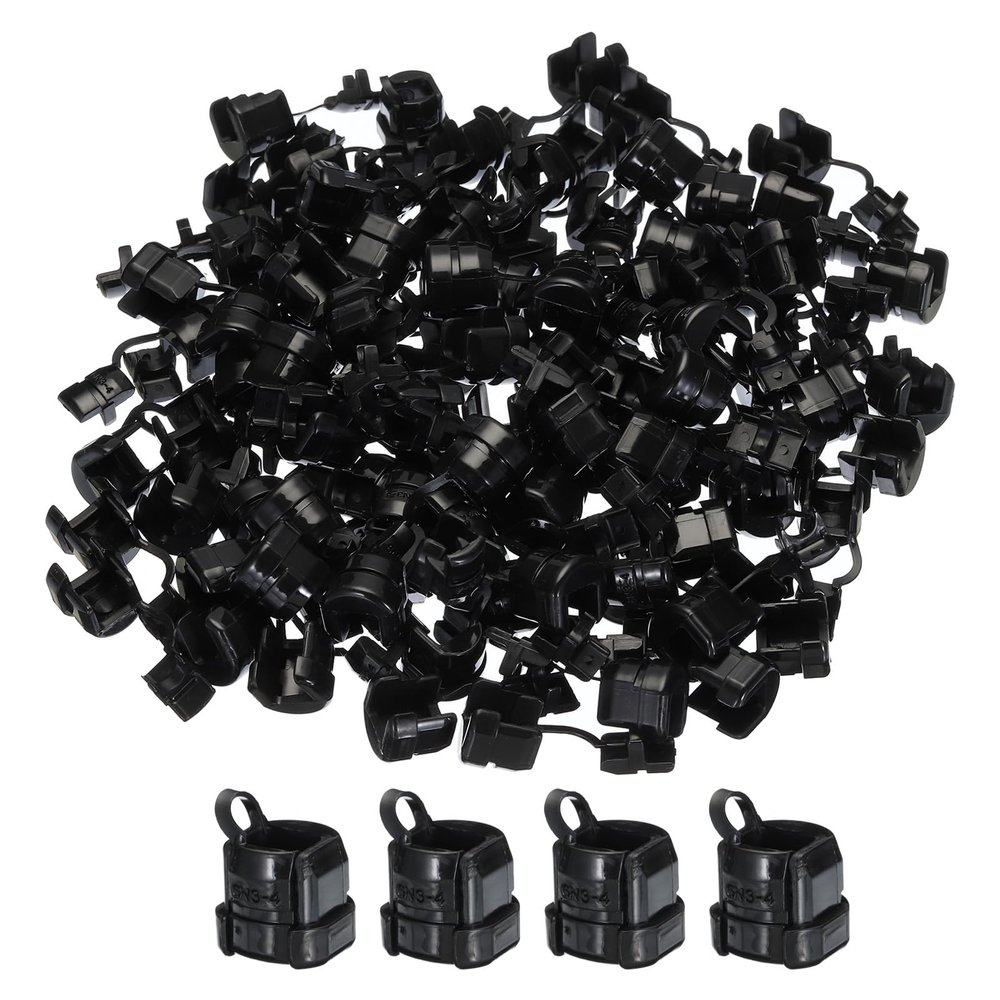 MECCANIXITY 100pcs 6.5-7.5mm Strain Relief Cord Connector Cable Bushing Boot Sleeve for Electric Cable Cord Insulation Protection, 6N3-4