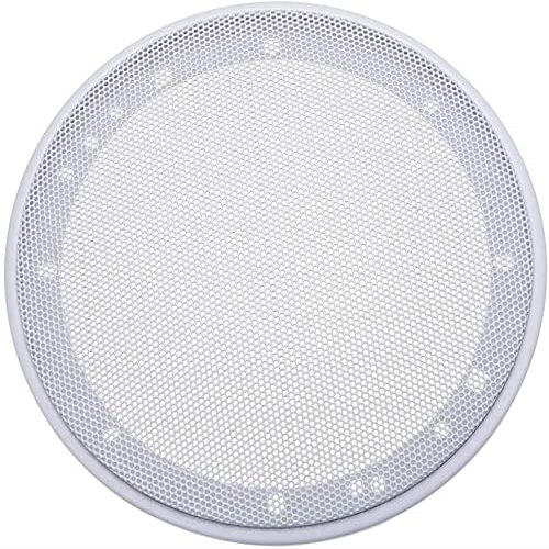 XYWHPGV Speaker Grill Cover 6.5 Inch 183mm Mesh Decorative Circle Subwoofer Guard Protector White(00595 9e184 35013 21780 5d285 03e98