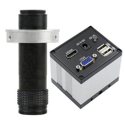 2MP VGA HDMI Digital Industrial Microscope Video Camera For Repair Phone Solder & 120X C-Mount Lens