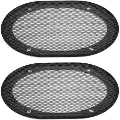 XYWHPGV Speaker Grill Cover 5x7 Inch Mesh Decorative Square Subwoofer Guard Protector Black 2pcs(e0256 eaac3 cdd61 1548a fdd71 fb307