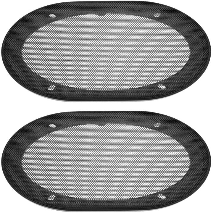 XYWHPGV Speaker Grill Cover 5x7 Inch Mesh Decorative Square Subwoofer Guard Protector Black 2pcs(e0256 eaac3 cdd61 1548a fdd71 fb307