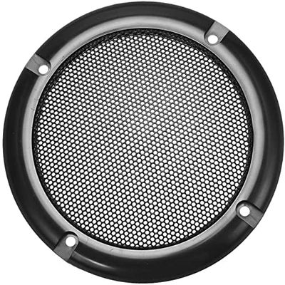 XYWHPGV Speaker Grill Cover 4 Inch 124mm Mesh Decorative Circle Subwoofer Guard Protector Black(7b202 64577 7e937 c4272 5ff46 0c443